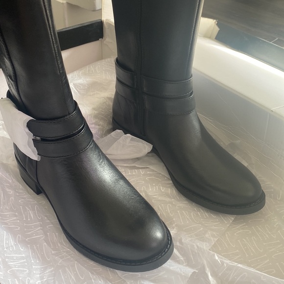 I.N.C. International Concepts Frankii riding boots, buckled straps, almond toe - Picture 5 of 10